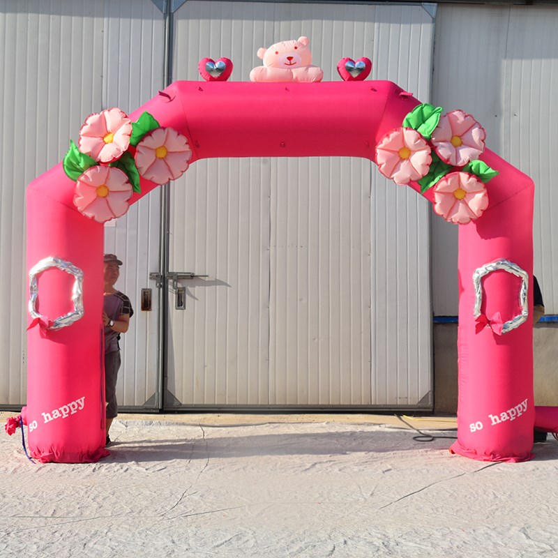 桂林粉色婚礼拱门